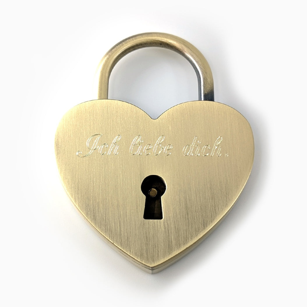 Weiteres Schloss: Herzschloss Vintage Gold