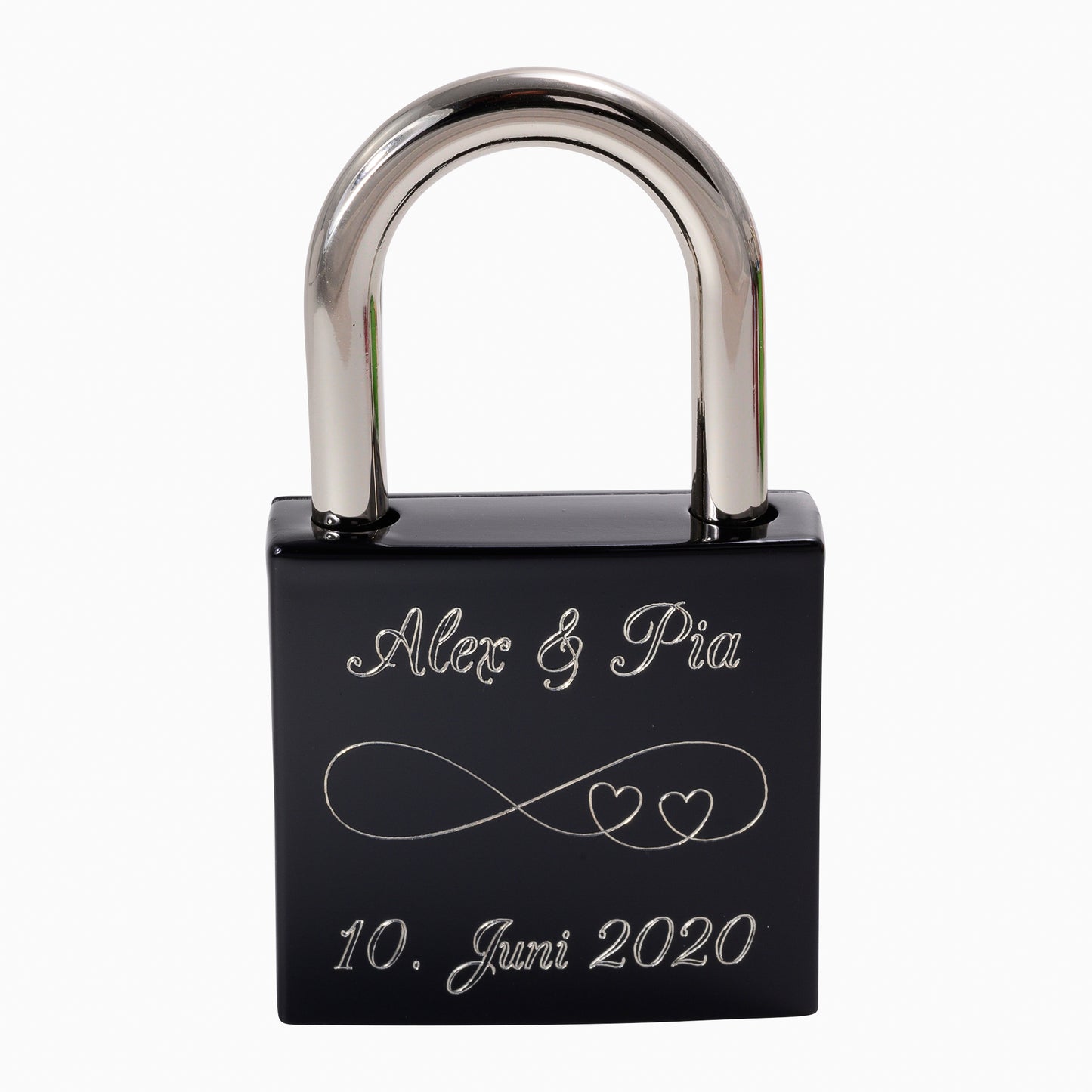 Weiteres Schloss: Liebesschloss Onyx Schwarz