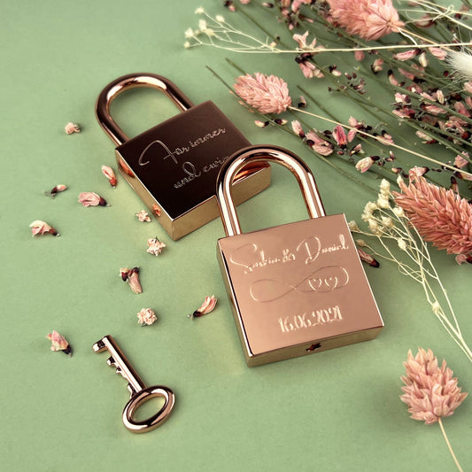 Weiteres Schloss: Liebesschloss Roségold