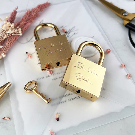 Weiteres Schloss: Liebesschloss Gold