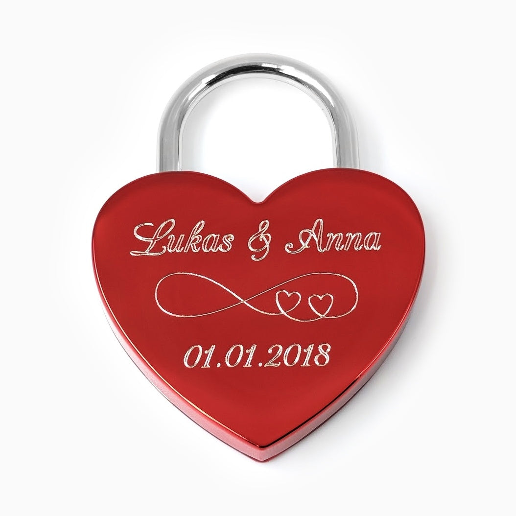 Weiteres Schloss: Herzschloss Rubin Rot