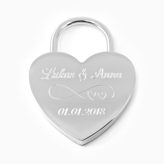 Weiteres Schloss: Herzschloss Silber